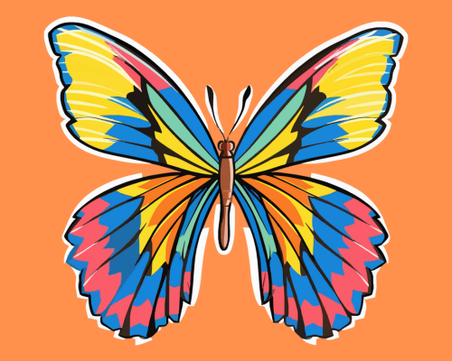 text2vector-butterfly